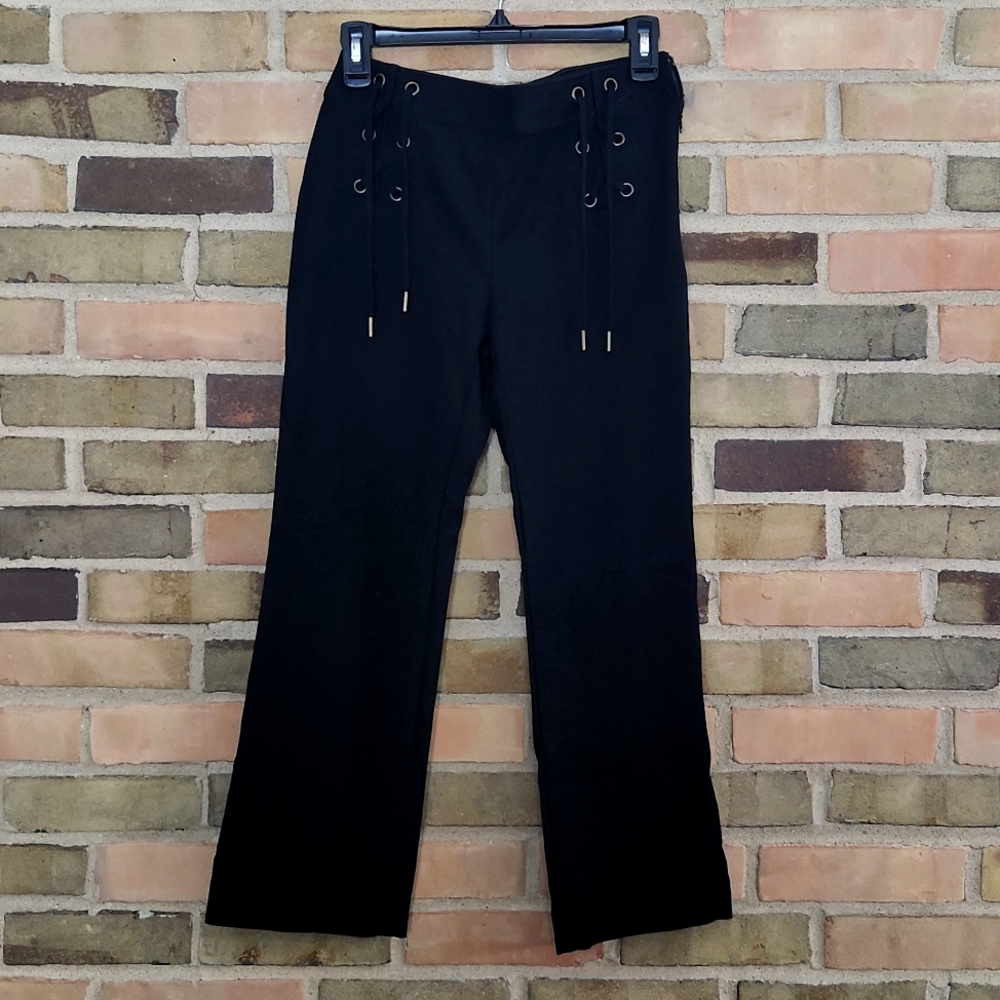 Ann Taylor Kick Crop Pant, 00, Black
